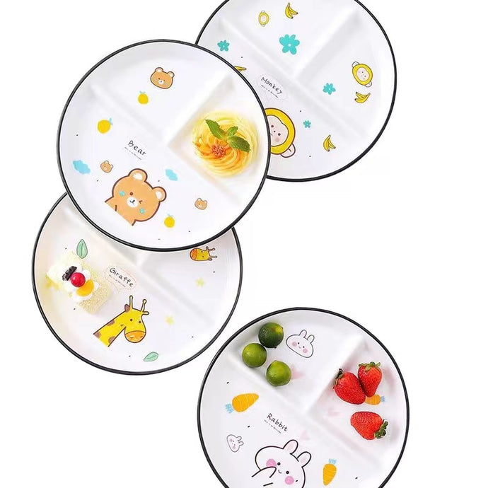 GUYUCOM Livingware set of 4 8-1/2-Inch Divided Dish