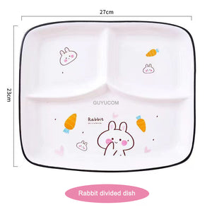 GUYUCOM Livingware set of 4 8-1/2-Inch Divided Dish