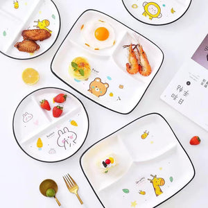 GUYUCOM Livingware set of 4 8-1/2-Inch Divided Dish