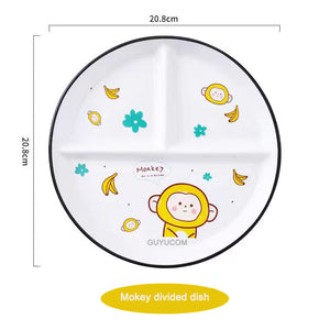 GUYUCOM Livingware set of 4 8-1/2-Inch Divided Dish